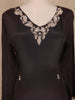 Black Thread Embroidered Georgette Sharara Set