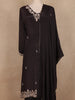Black Thread Embroidered Georgette Sharara Set