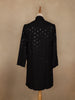 Black Thread Embroidered Sequin Work Cotton Kurta For Men