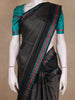 Black Woven Design Pure Kanchipuram Silk Saree