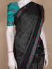 Black Woven Design Pure Kanchipuram Silk Saree