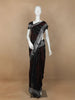 Black Abstract Designed Cotton Saree - Diadem
