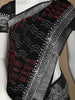 Black Abstract Designed Cotton Saree - Diadem