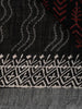 Black Abstract Designed Cotton Saree - Diadem