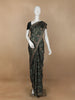 Black Abstract Designed Crepe Silk Saree - Diadem