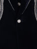 Navy Blue Abstract Designed Men's Suit - Diadem