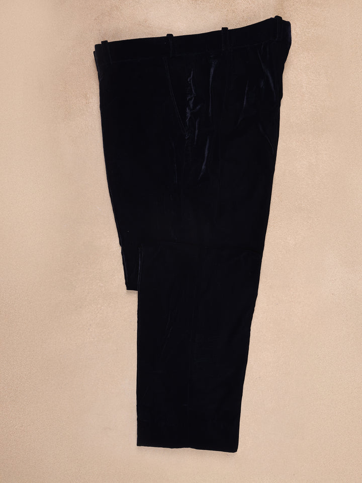Navy Blue Abstract Designed Men's Suit - Diadem