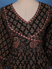 Black Ajrakh Design Printed Cotton Salwar Suit - Diadem