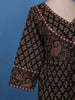 Black Ajrakh Design Printed Cotton Salwar Suit - Diadem