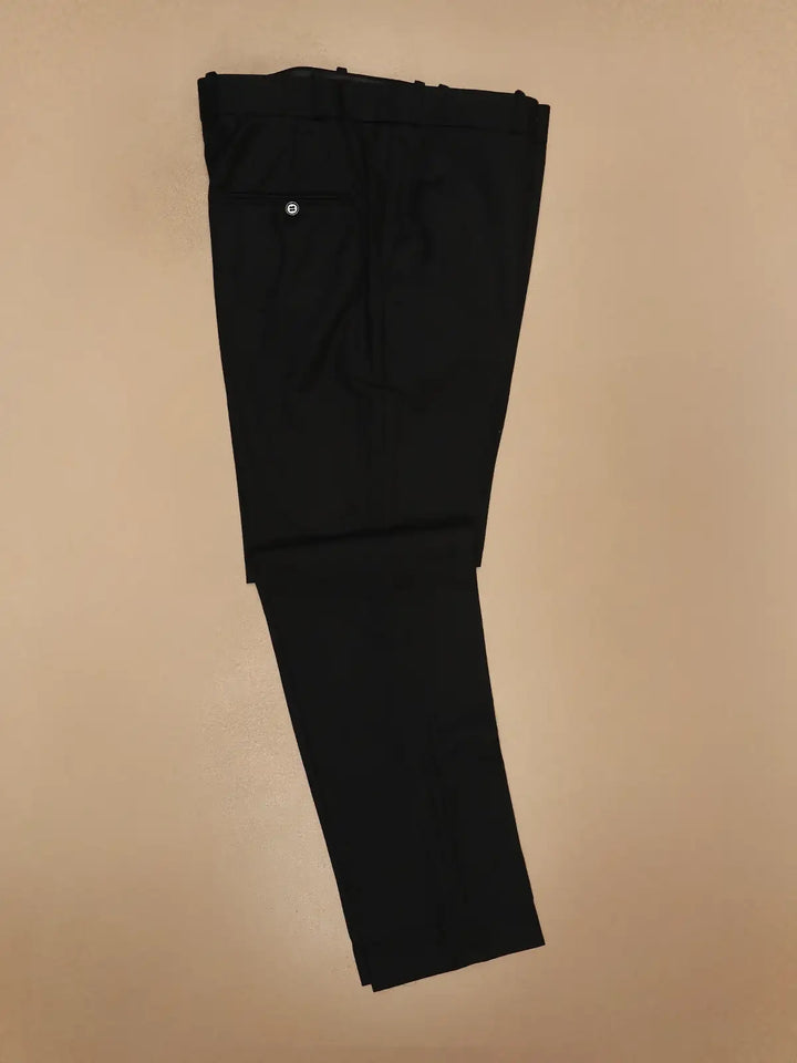 Black Animal Designed Men's Suit - Diadem