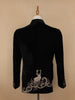 Black Animal Designed Men's Suit - Diadem