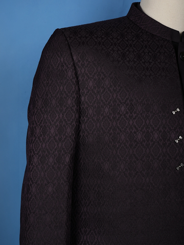 Black Diamond Embroidery Men's Suit - Diadem