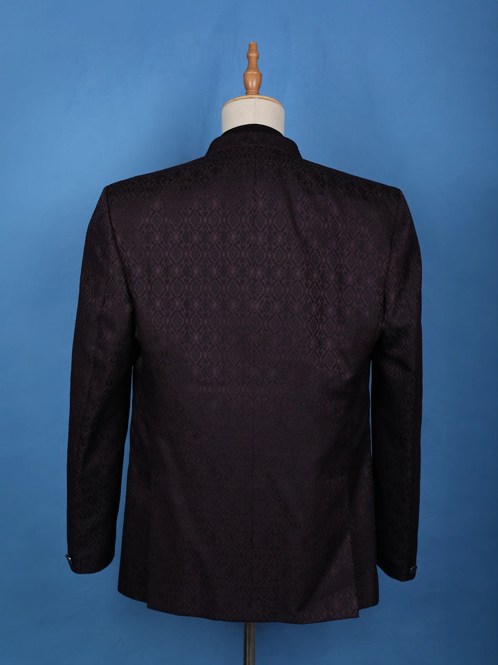 Black Diamond Embroidery Men's Suit - Diadem