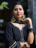 Black Embroidered Cotton Palazzo Salwar Suit