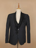 Black Floral Designed Fancy Men's Suit - Diadem