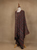 Black Floral Design Printed Cotton Salwar Suit - Diadem