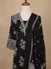 Black Floral Design Printed Cotton Salwar Suit - Diadem