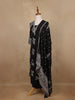 Black Floral Design Printed Cotton Salwar Suit - Diadem