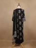 Black Floral Design Printed Cotton Salwar Suit - Diadem