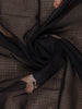Black Floral Design Printed Kota Cotton Saree - Diadem
