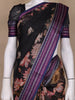 Black Floral Design Printed Kota Cotton Saree - Diadem