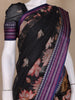 Black Floral Design Printed Kota Cotton Saree - Diadem