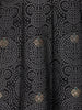 Black Floral Designed Cotton Gown - Diadem
