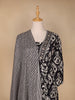 Black Floral Designed Cotton Palazzo Salwar Suit