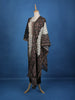 Black Floral Designed Cotton Salwar Suit - Diadem