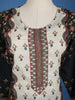 Black Floral Designed Cotton Salwar Suit - Diadem