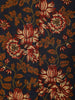 Black Floral Designed Cotton Straight Cut Salwar Suit