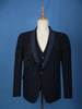Black Floral Designed Fancy Men's Suit - Diadem