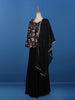 Black Floral Designed Georgette Palazzo Salwar Suit - Diadem