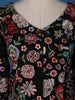 Black Floral Designed Georgette Palazzo Salwar Suit - Diadem