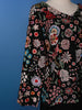Black Floral Designed Georgette Palazzo Salwar Suit - Diadem