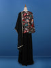 Black Floral Designed Georgette Palazzo Salwar Suit - Diadem