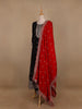 Black Floral Designed Georgette Salwar Suit
