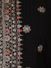 Black Floral Designed Georgette Salwar Suit