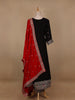 Black Floral Designed Georgette Salwar Suit