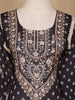 Black Floral Design Printed Cotton Salwar Suit - Diadem