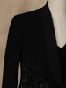 Black Floral Designed Reception Men's Suit - Diadem
