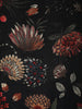 Black Floral Designed Semi Silk Salwar Suit - Diadem