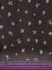 Black Floral Design Printed Kota Cotton Saree - Diadem