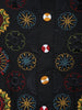 Black Floral Embroidered Cotton Palazzo Salwar Suit - Diadem