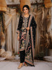 Black Floral Embroidered Crepe Salwar Suit