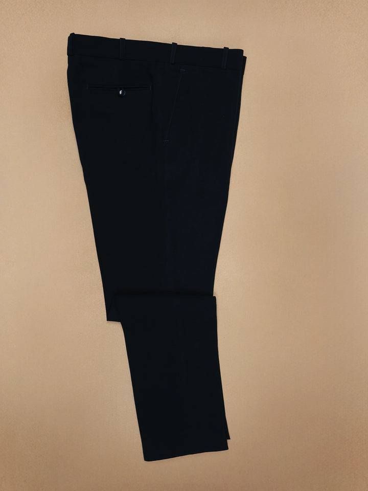 Black Floral Embroidery Rayon Men's Suit - Diadem