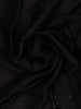 Black Solid Design Stone Worked Satin Fancy Saree - Diadem