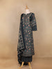 Black Floral Printed Cotton Salwar Suit