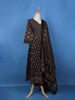 Black Floral Printed Cotton Salwar Suit - Diadem