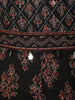 Black Floral Printed Cotton Salwar Suit - Diadem